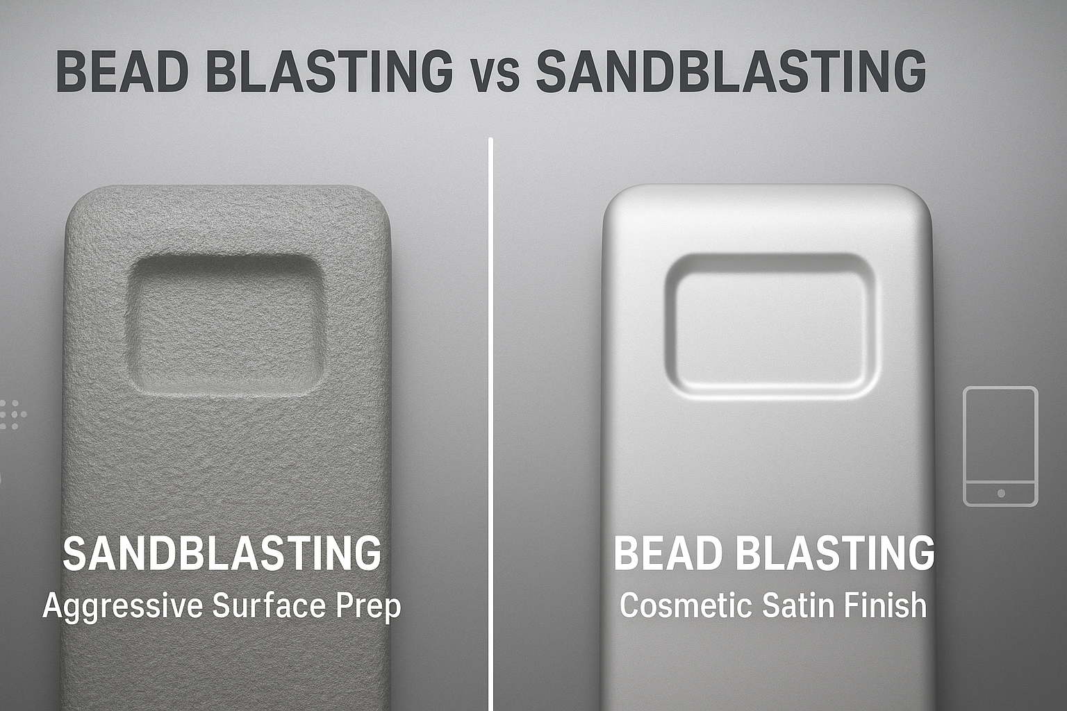 Sable de billes vs sablage pour aluminium