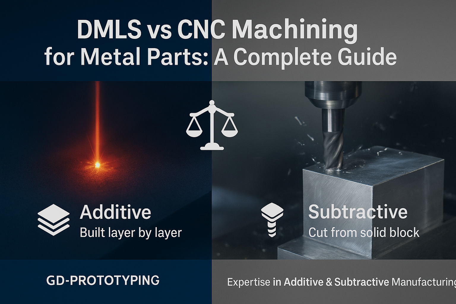 DMLS vs Usinage CNC pour pièces métalliques
