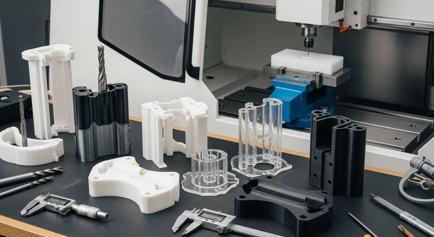 Prototypes d’usinage CNC en plastique