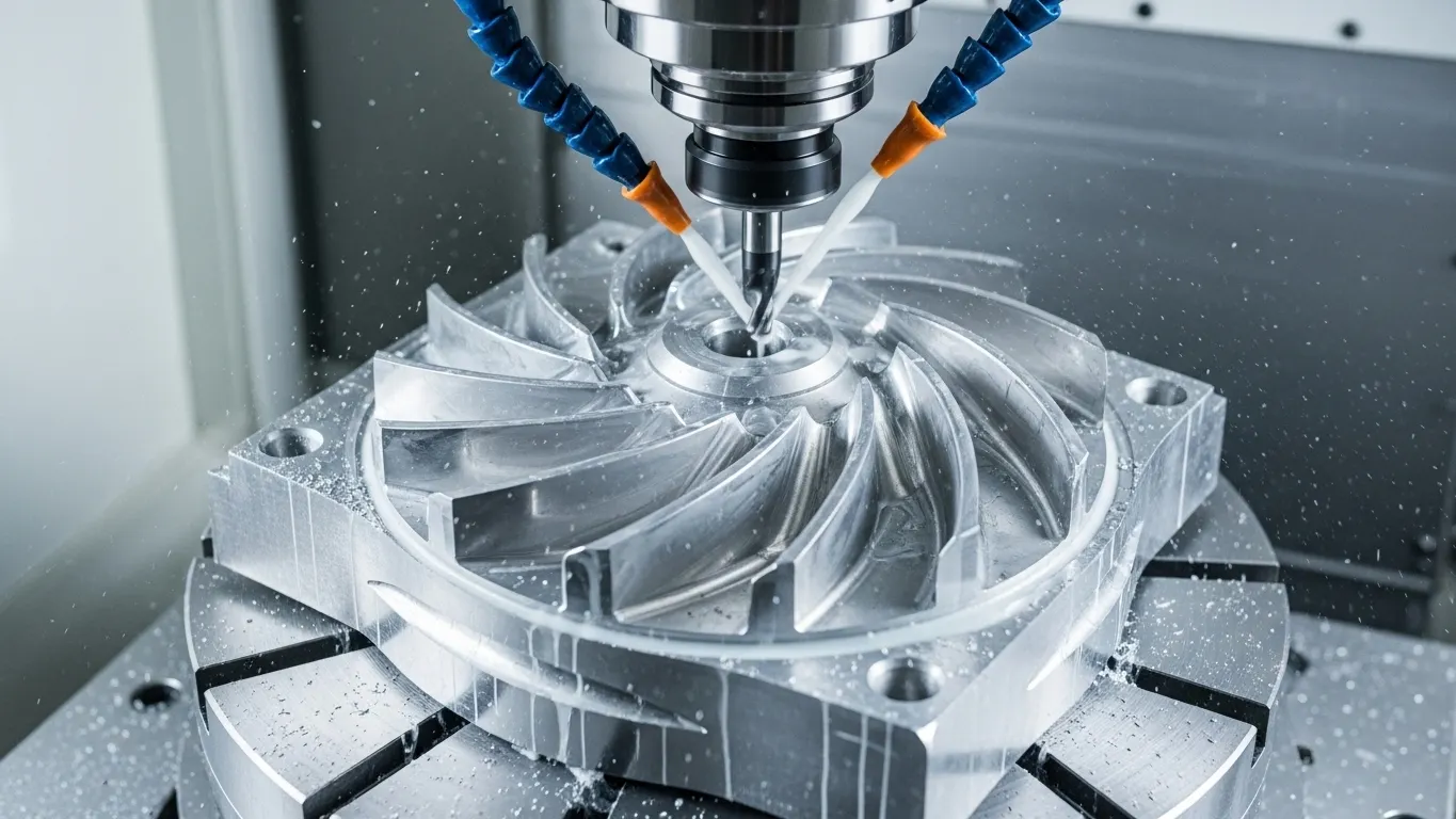 Prototype de rotor CNC à fraisage CNC 5 axes